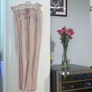 Pink high waisted pants